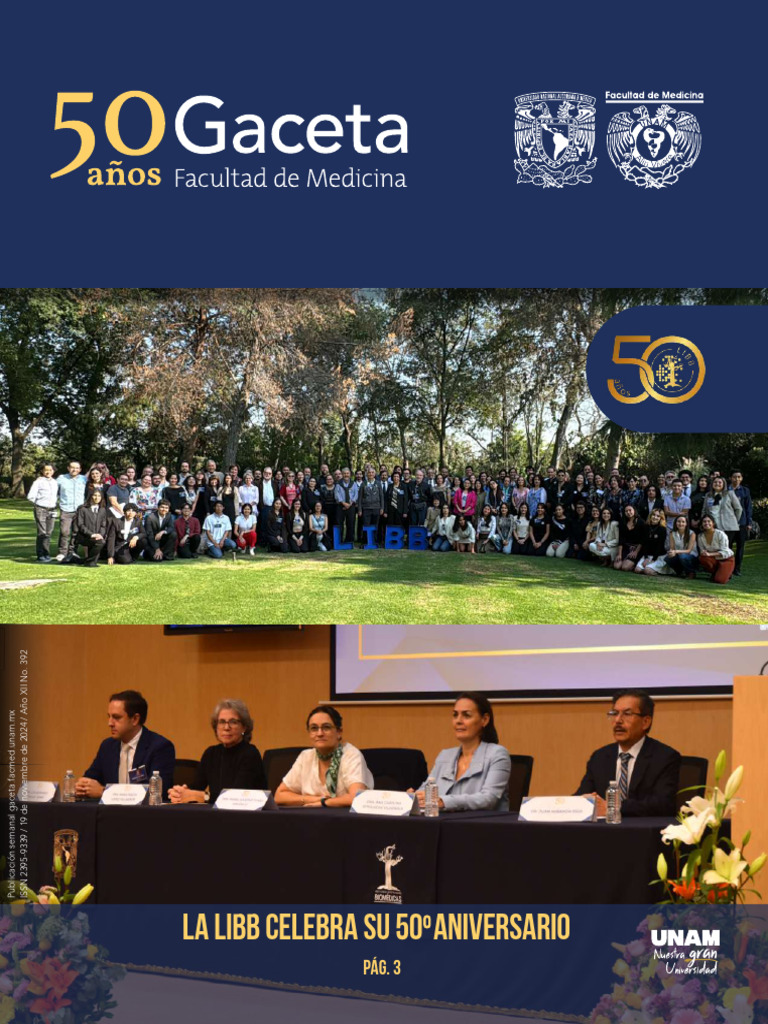 50 Años de la LIBB en Medicina UNAM | PDF | Abuso sexual | Medicina