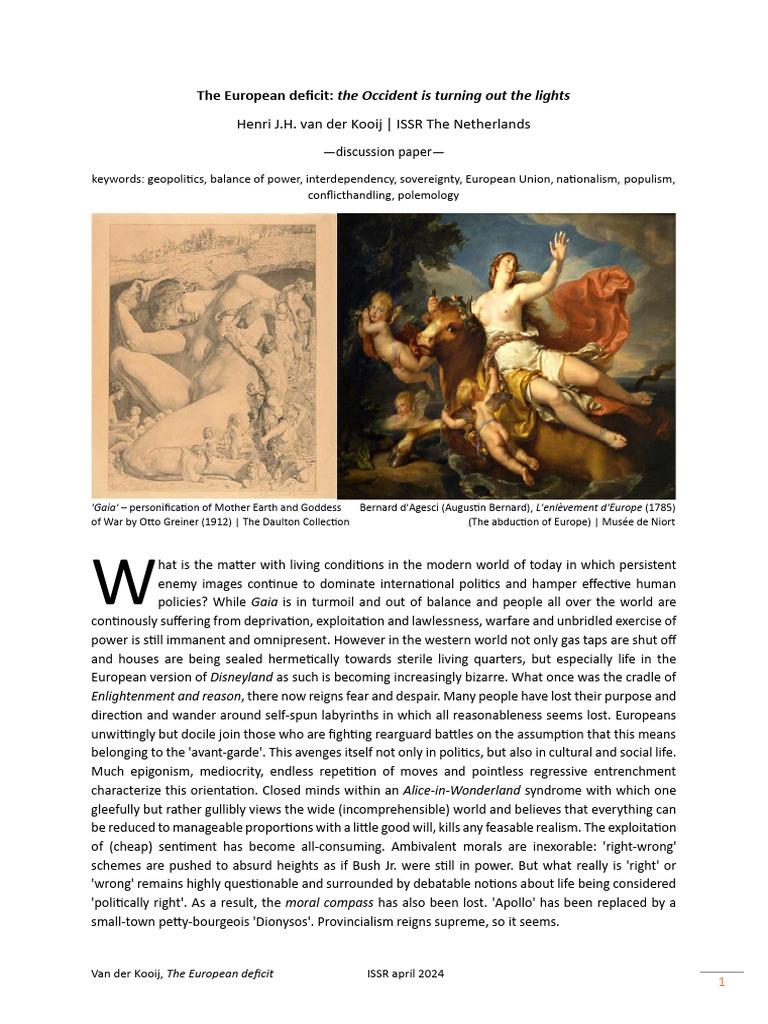 European Deficit: Crisis of Identity | PDF | European Union | Hope