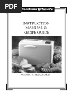 Download Breadman Ultimate TR4000 Bread Maker Manual by doc57820 SN81561911 doc pdf