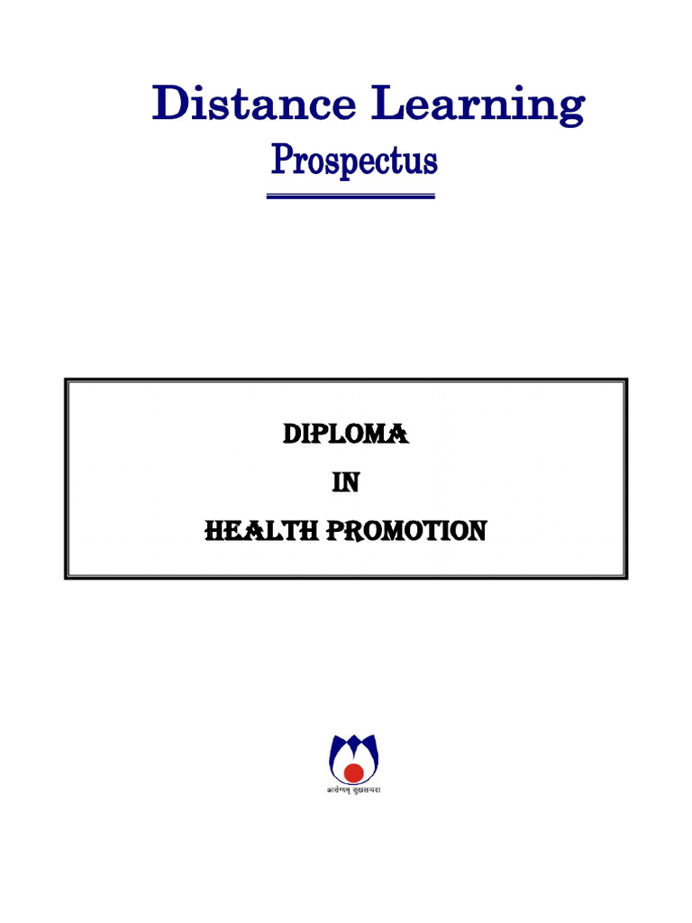 Final Health Promotion Pros. 2017-18 | PDF | Health Promotion | Public ...