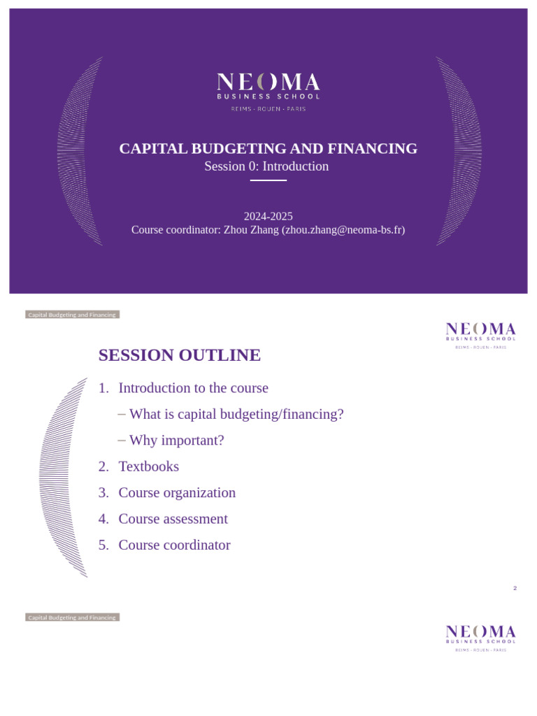Capital Budgeting Course Overview | PDF | Capital Budgeting | Budget
