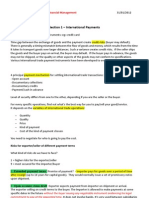 Section 1 - International Payments: Business Risks - International Financial Management