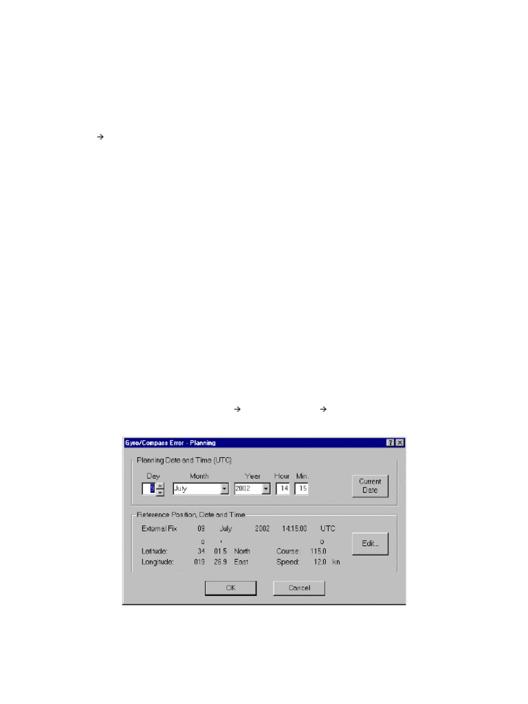 Gyro Error Calculation Planning Guide | PDF | Compass | Button (Computing)