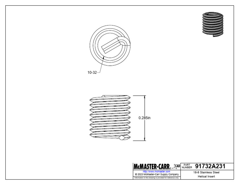 Helical Insert 18-8 Stainless Steel | PDF