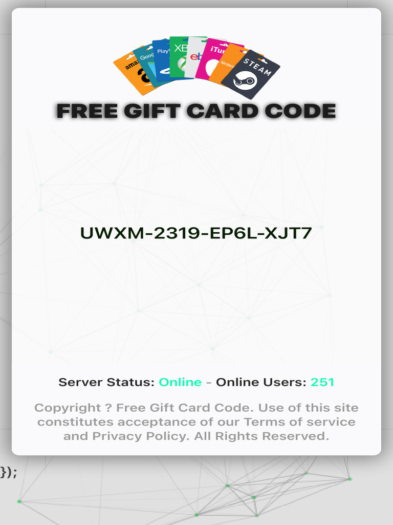 All in One Giftcards | PDF