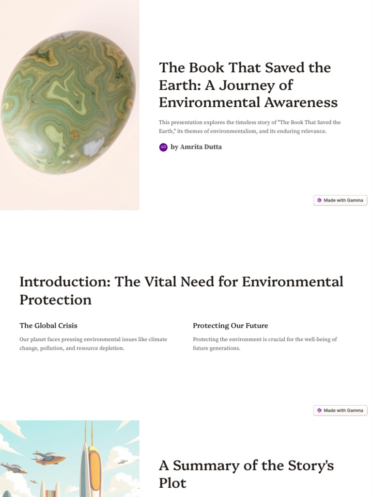 Environmental Lessons from a Timeless Tale | PDF | Sustainability ...