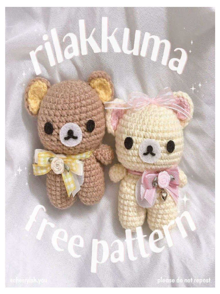 Pink Plush Bear Crochet PDF Free Pattern 1 | PDF