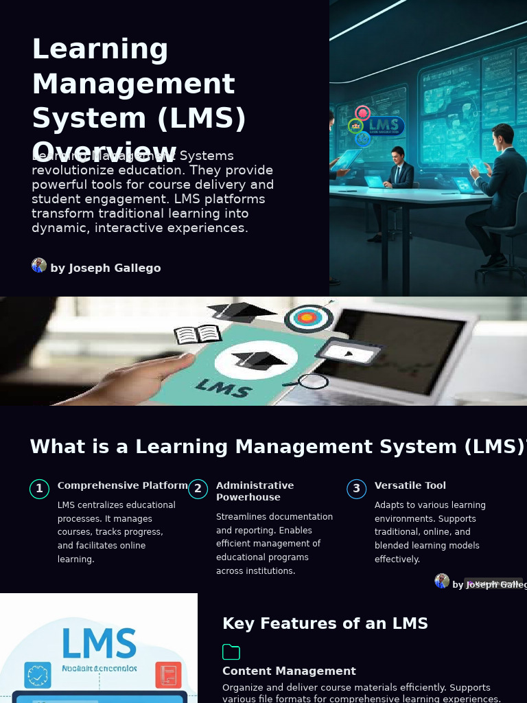 LMS Overview and Key Features | PDF | Educational Technology | Moodle