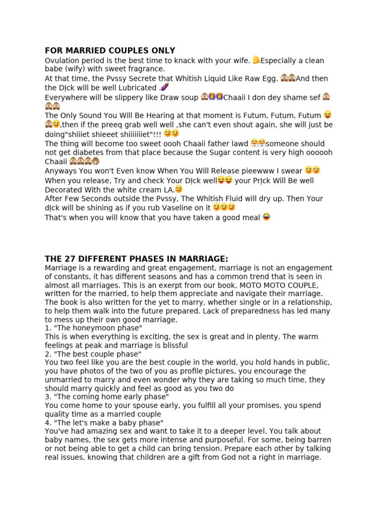 For Married Couples Only | PDF | Marriage | Love