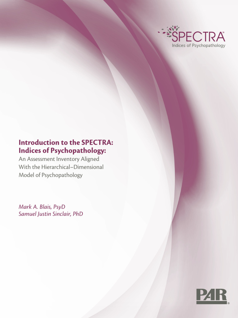 SPECTRA: Psychopathology Assessment Tool | PDF | Mental Disorder ...
