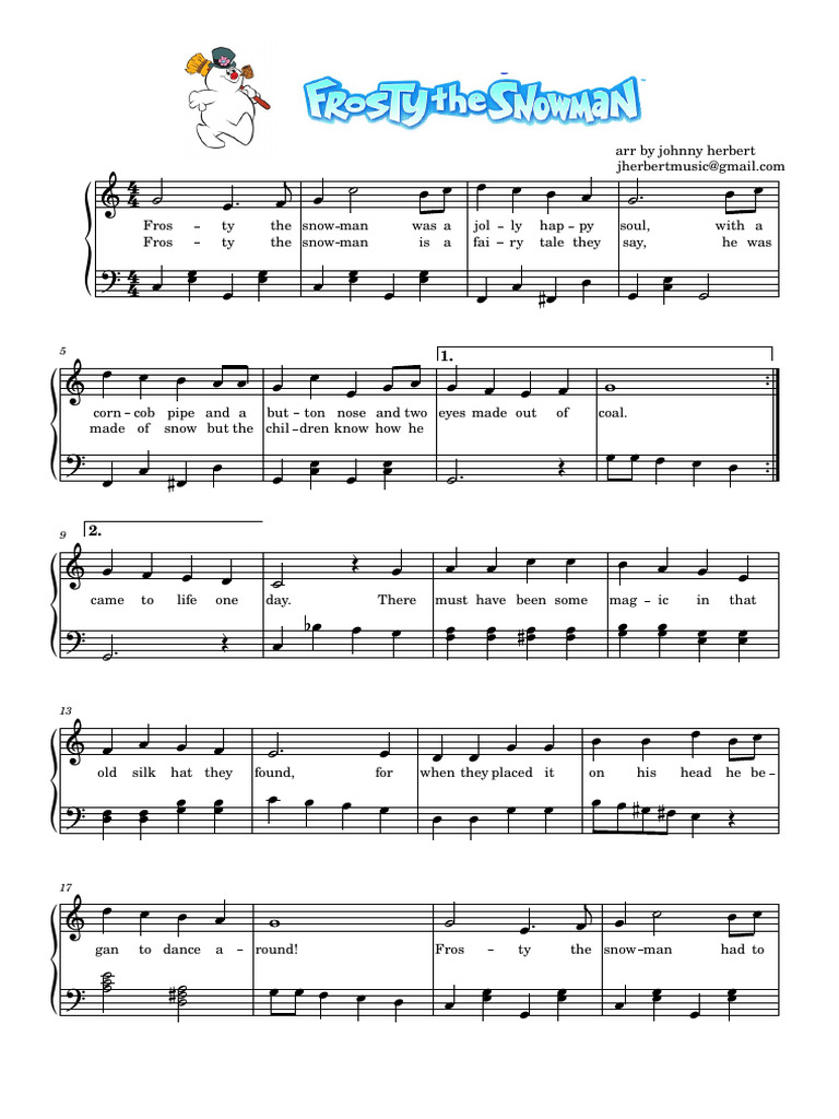 Frosty_the_Snowman__easy_piano | PDF