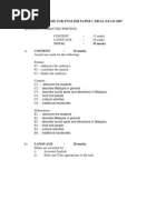 Marking Scheme English SPM Papei 1