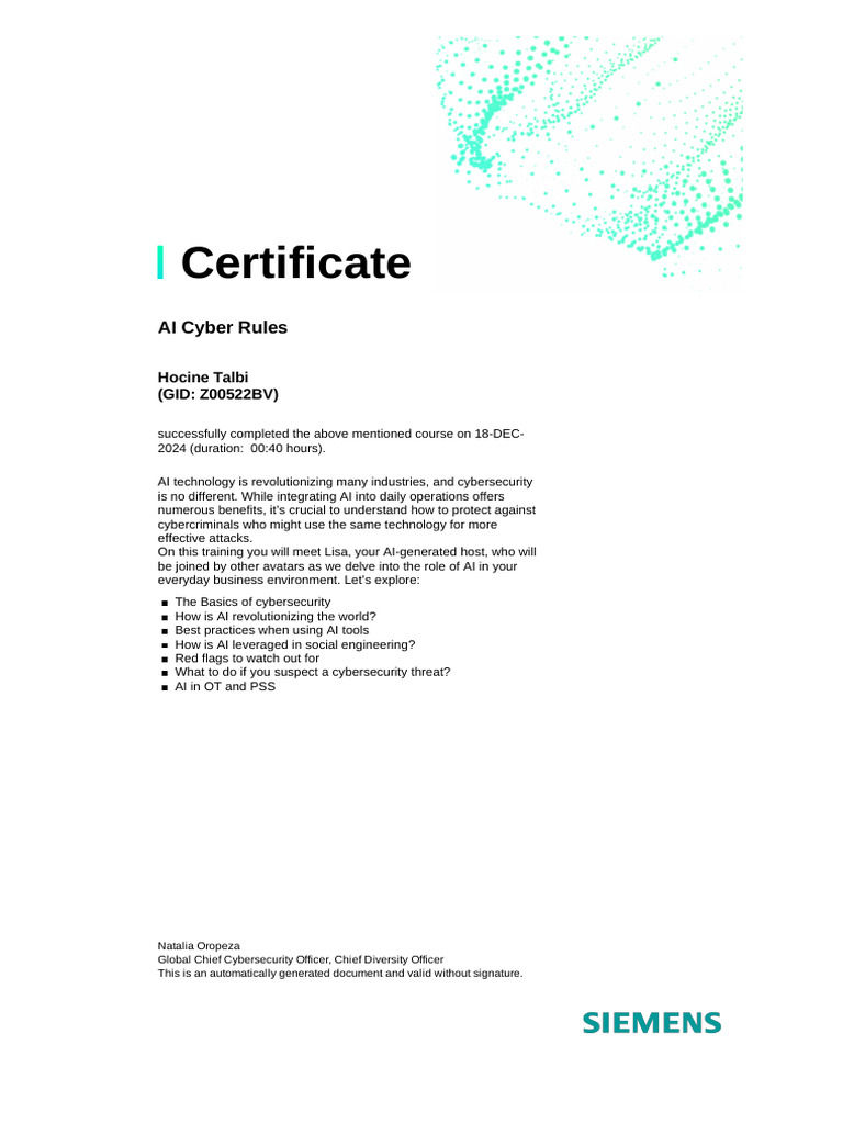 Certificate | PDF