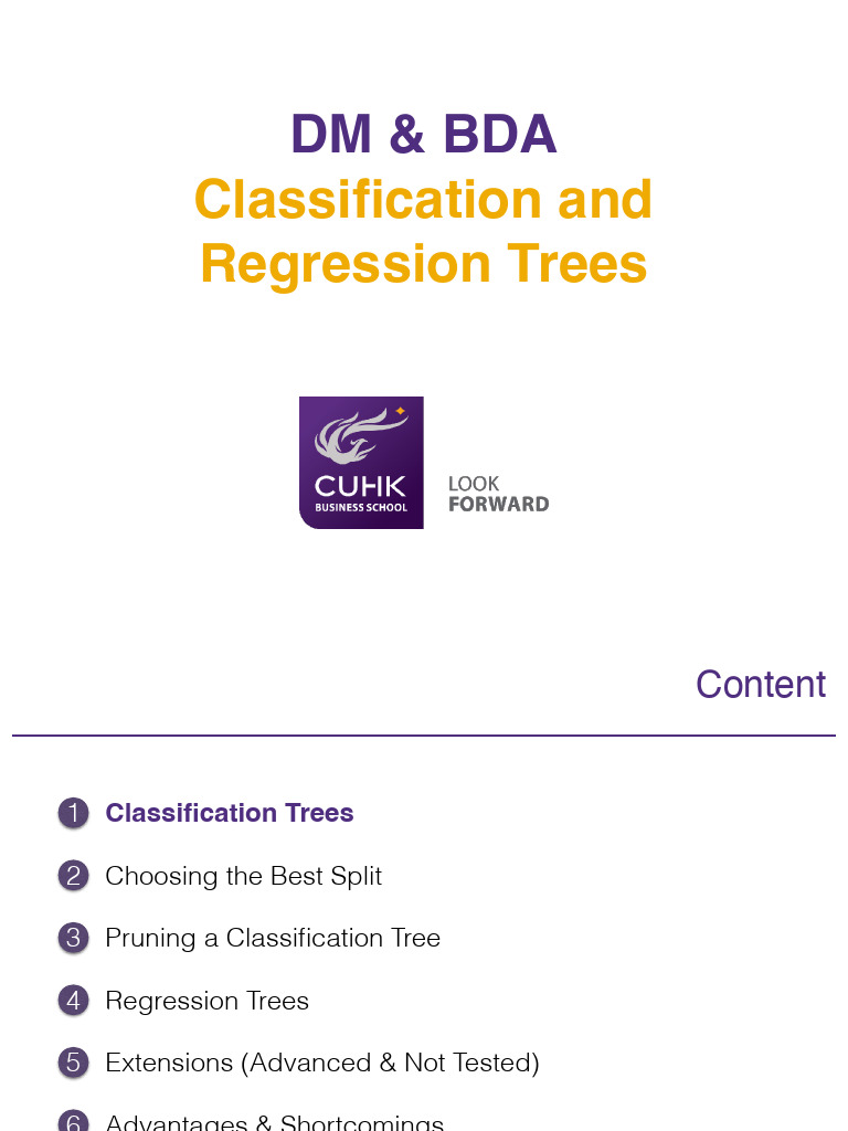 Classification and Regression Trees Guide | PDF | Variance | Mean ...