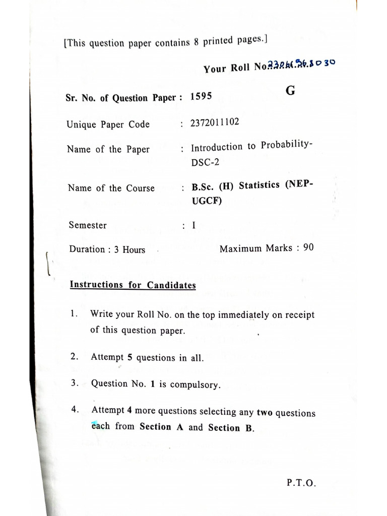 IP Previous Year Paper | PDF
