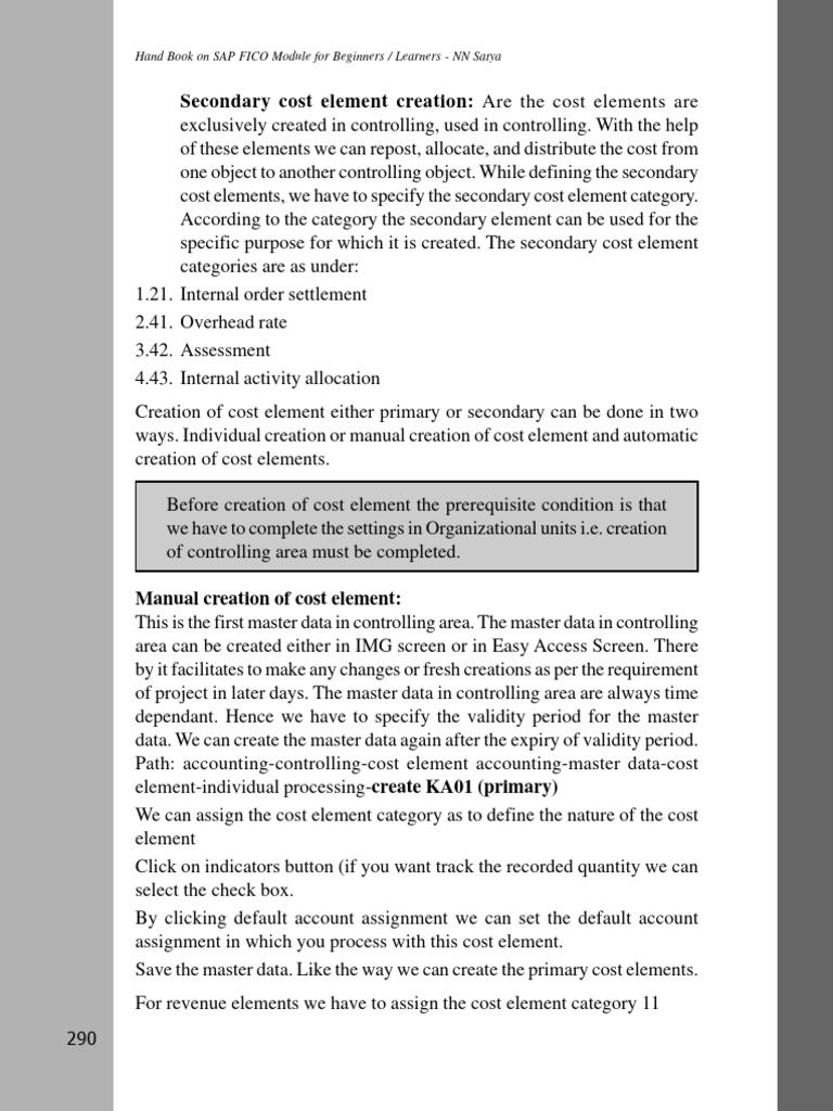 Sap Book For Beginners and Learners 300 310 | PDF | Expense | Cost