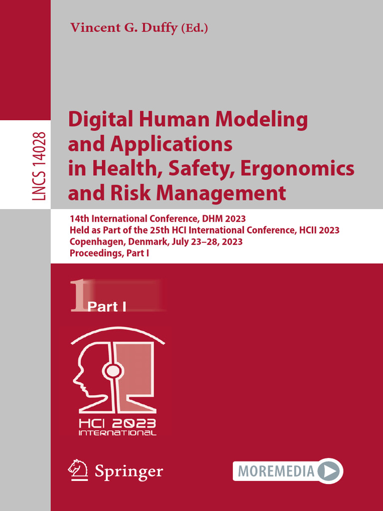 Digital Human Modeling and Applications in Health, Safety, Ergonomics ...