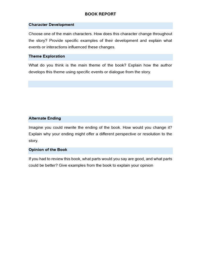 Book Report (1) | PDF
