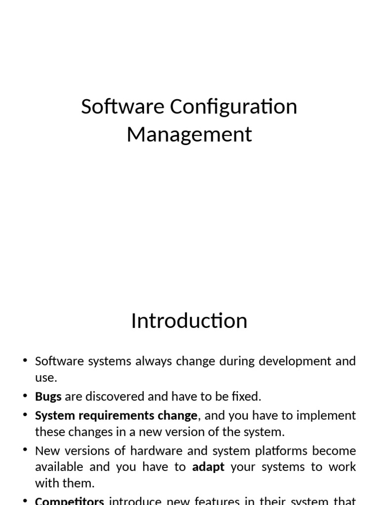 software configuration management | PDF | Software | Version Control