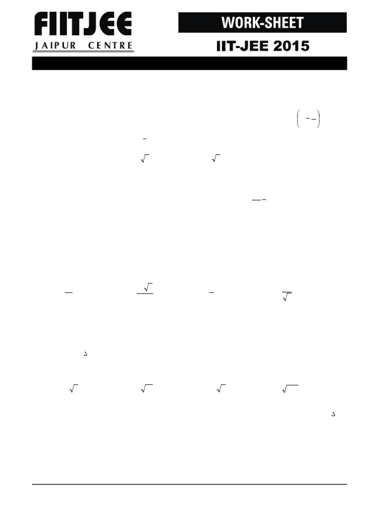 CS WS-5 | PDF | Circle | Algebraic Geometry
