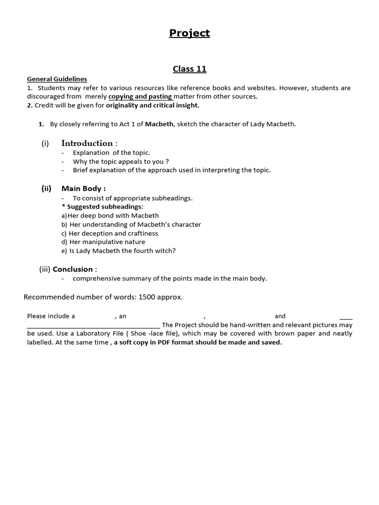 Eng 2 Project Class 11 Session 2024 2025 Pdf
