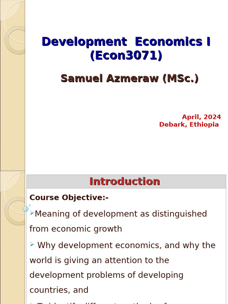 Understanding Development Economics | PDF | Millennium Development ...