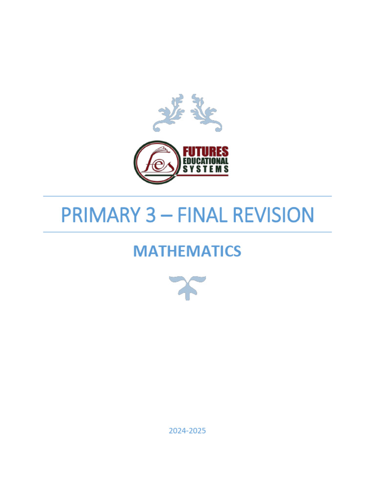Primary 3 Mathematics Final Revision Guide | PDF