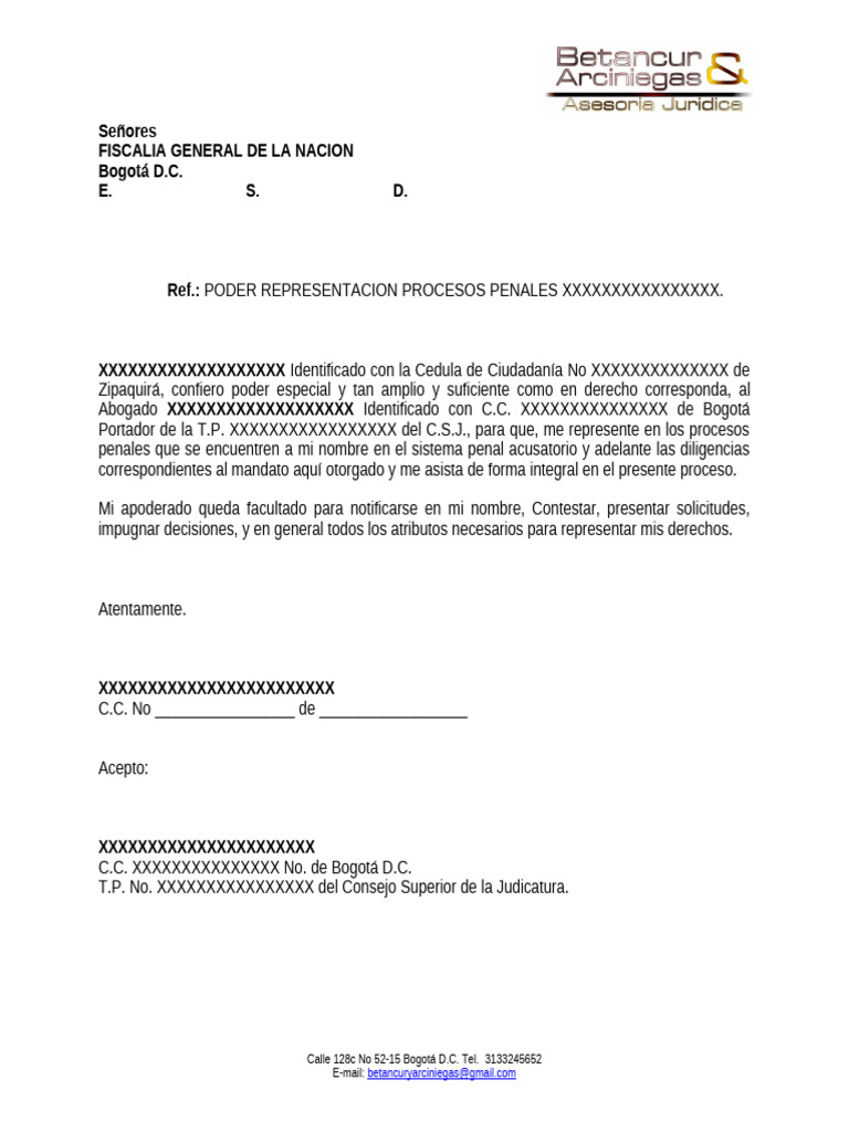 Poder para Representación en Procesos Penales | PDF