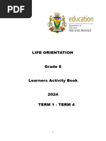 Grade 8  Learner activity book 2024