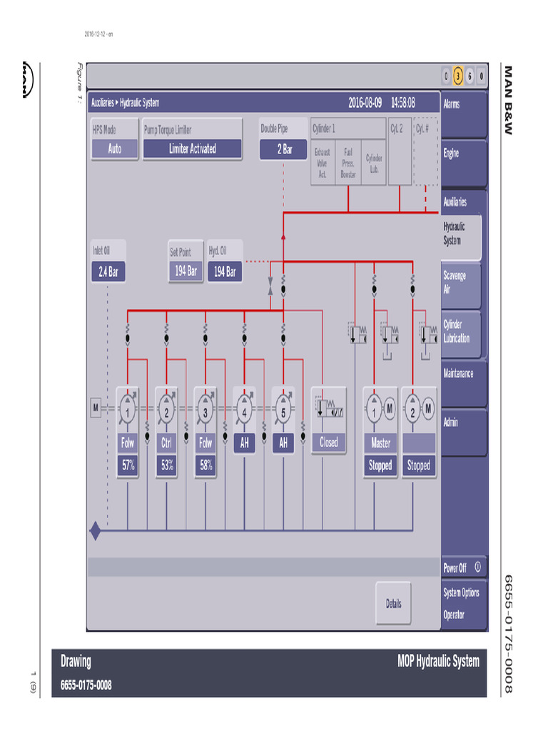 MOP Hydraulic System Diagram | PDF