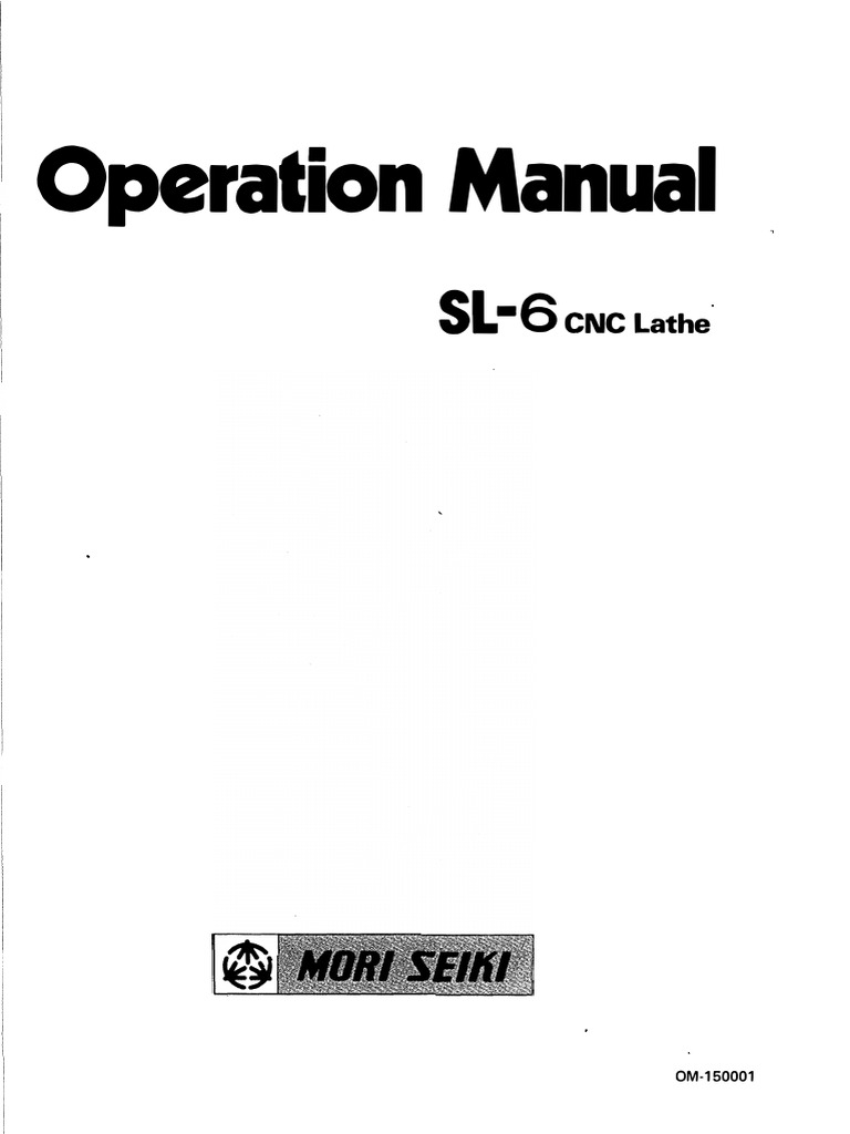 SL-6 CNC Lathe Operation Manual | PDF | Industrial Equipment