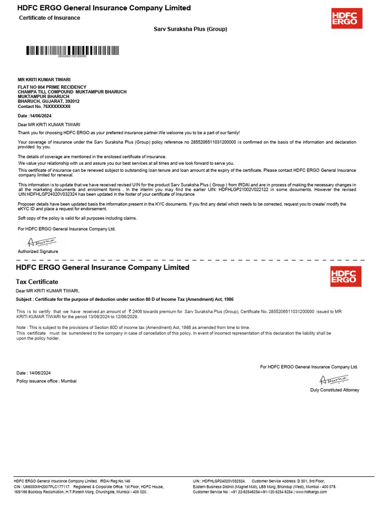 Hdfc ergo insurance pdf insurance deductible
