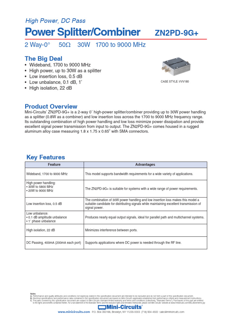 ZN2PD-9G-S+_dashboard | PDF | Telecommunications Engineering | Radio ...