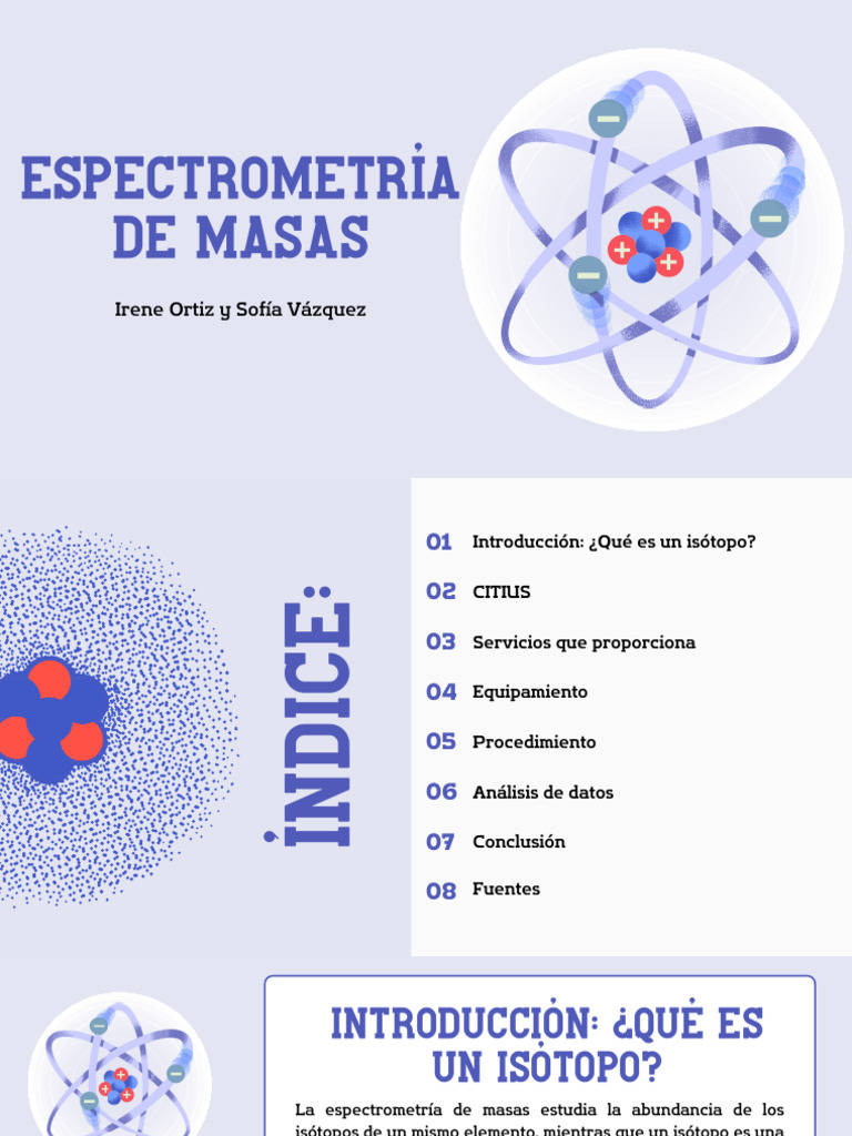 Espectrometría de Masas: Fundamentos y Aplicaciones | PDF ...