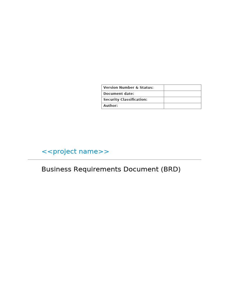 High-Level Project Requirements Document | PDF | System | Scope ...