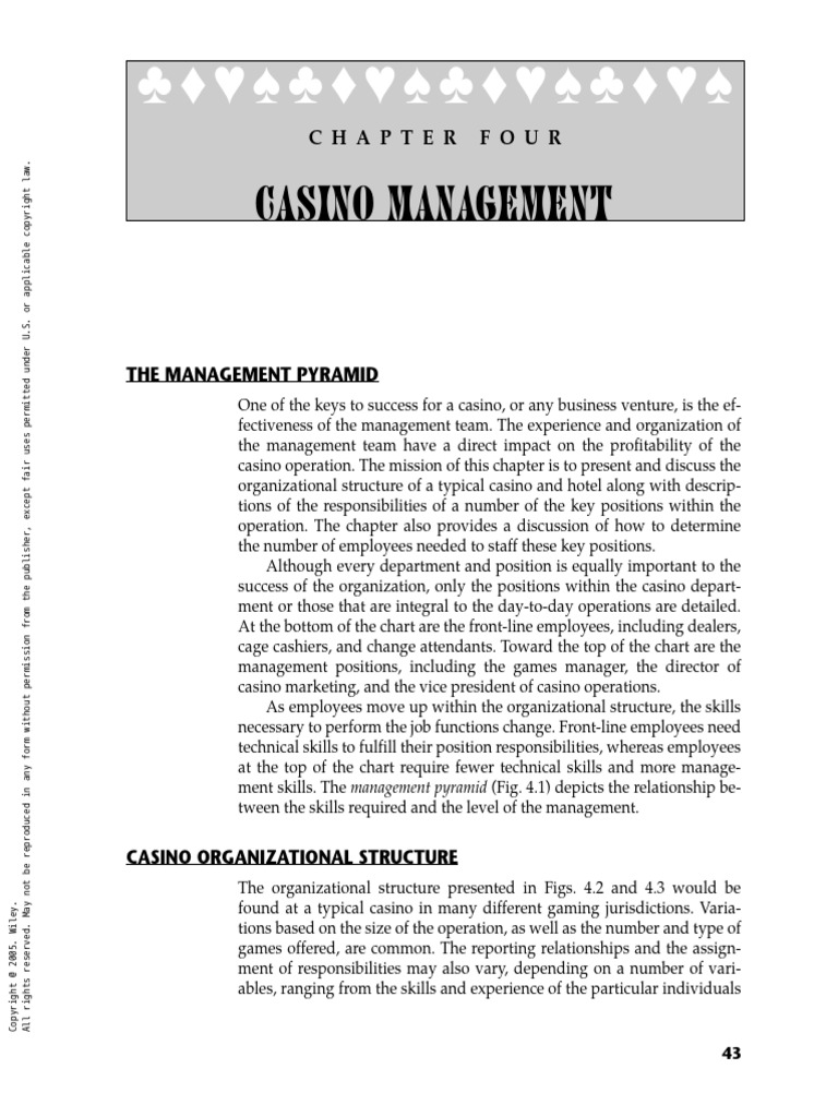 2005 Chapter4CasinoManagement | PDF | Slot Machine | Fair Use