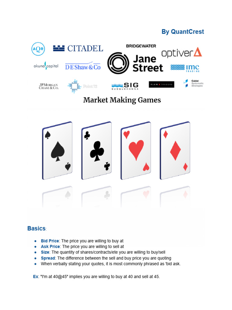 Market Making Guide 1709429698 | PDF | Market Maker | Market Liquidity