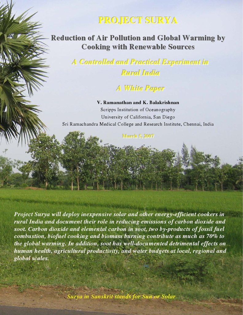 Project Surya: Solar Cooking for Climate | PDF | Wellness | Technology ...