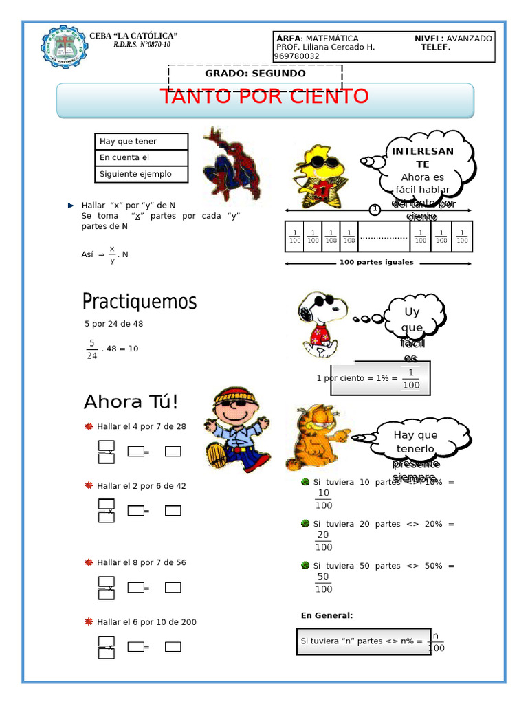 Modulo 02 - Agosto - Dic - 2 Año | PDF | Interés | Porcentaje
