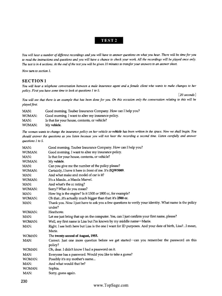 Listening Script | PDF