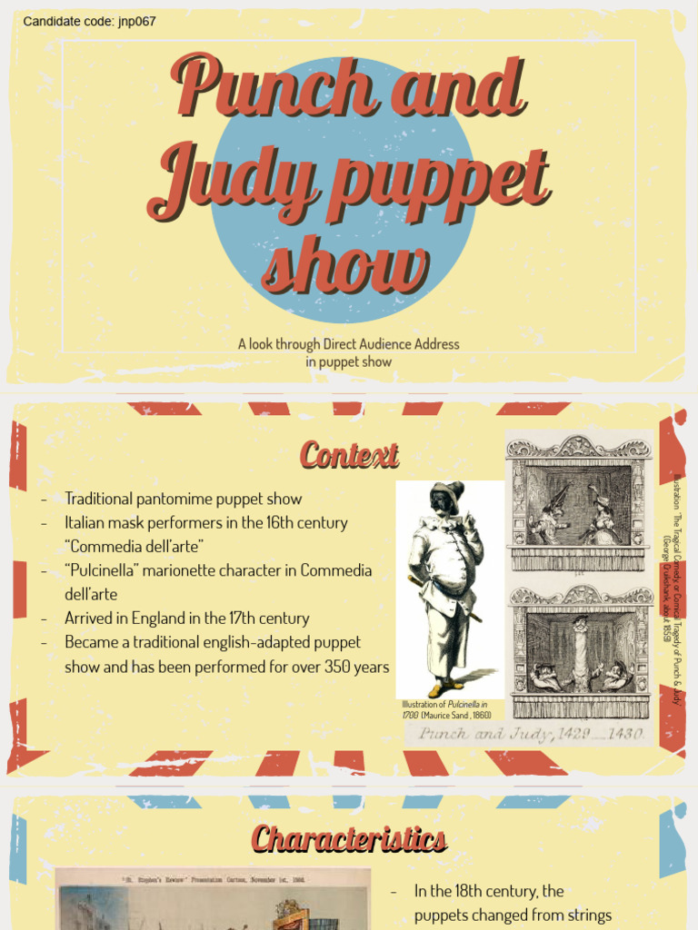 Punch and Judy: A Puppet Show Analysis | PDF | Puppetry | Puppets