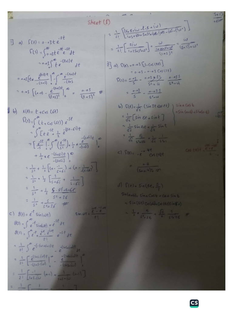 Sheet 1 | PDF