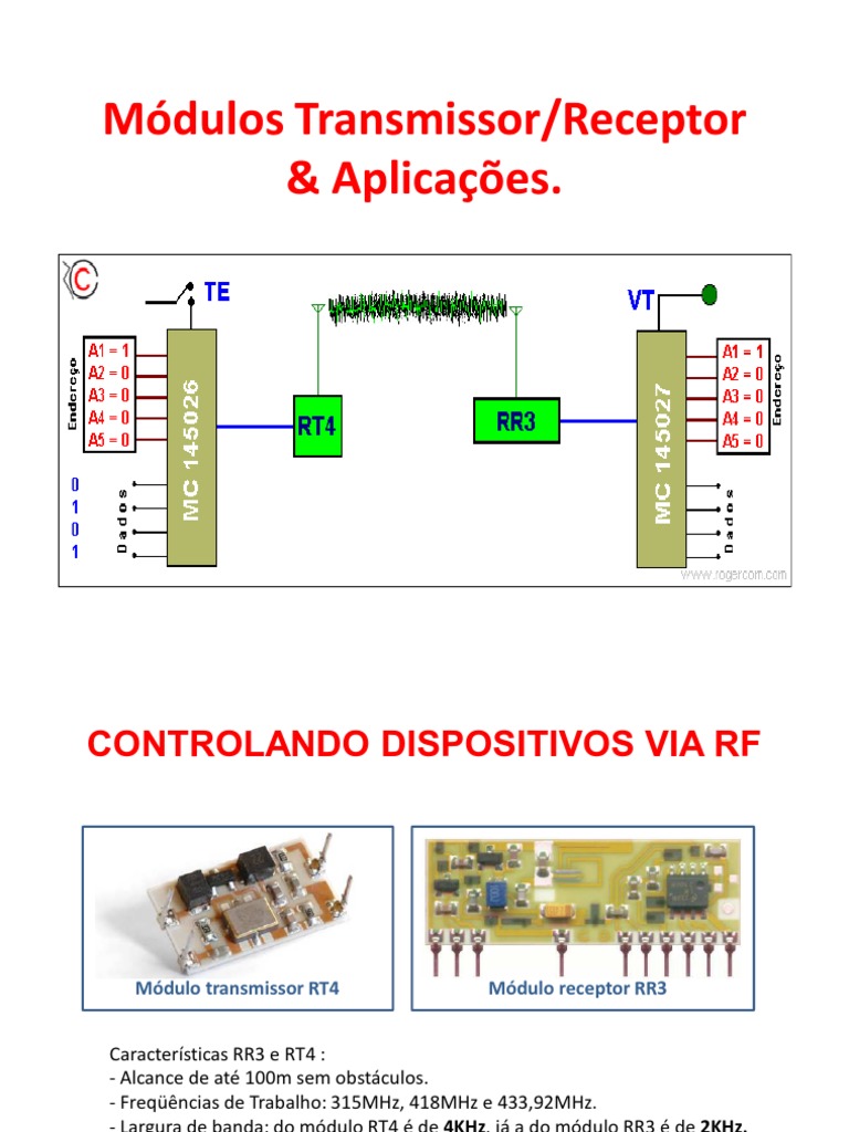 Esquema de Receptor 433MHz RF | PDF | Rede elétrica | Mordeu