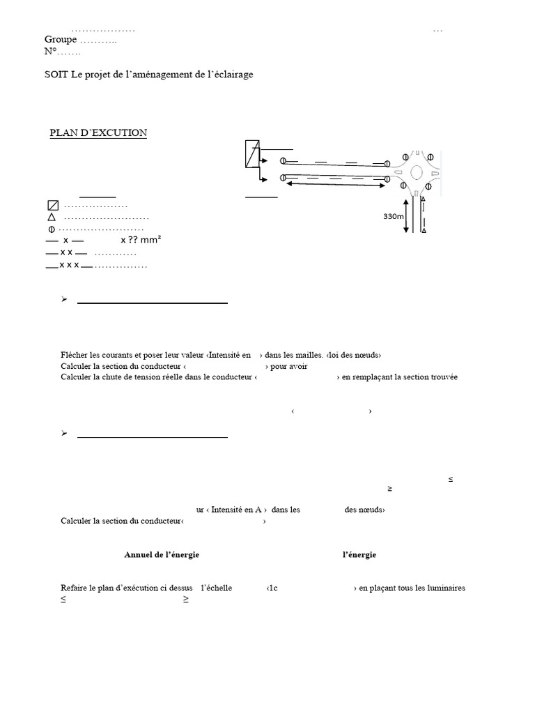 Note de calcul éclairage public 2023 | PDF | Puissance (physique ...