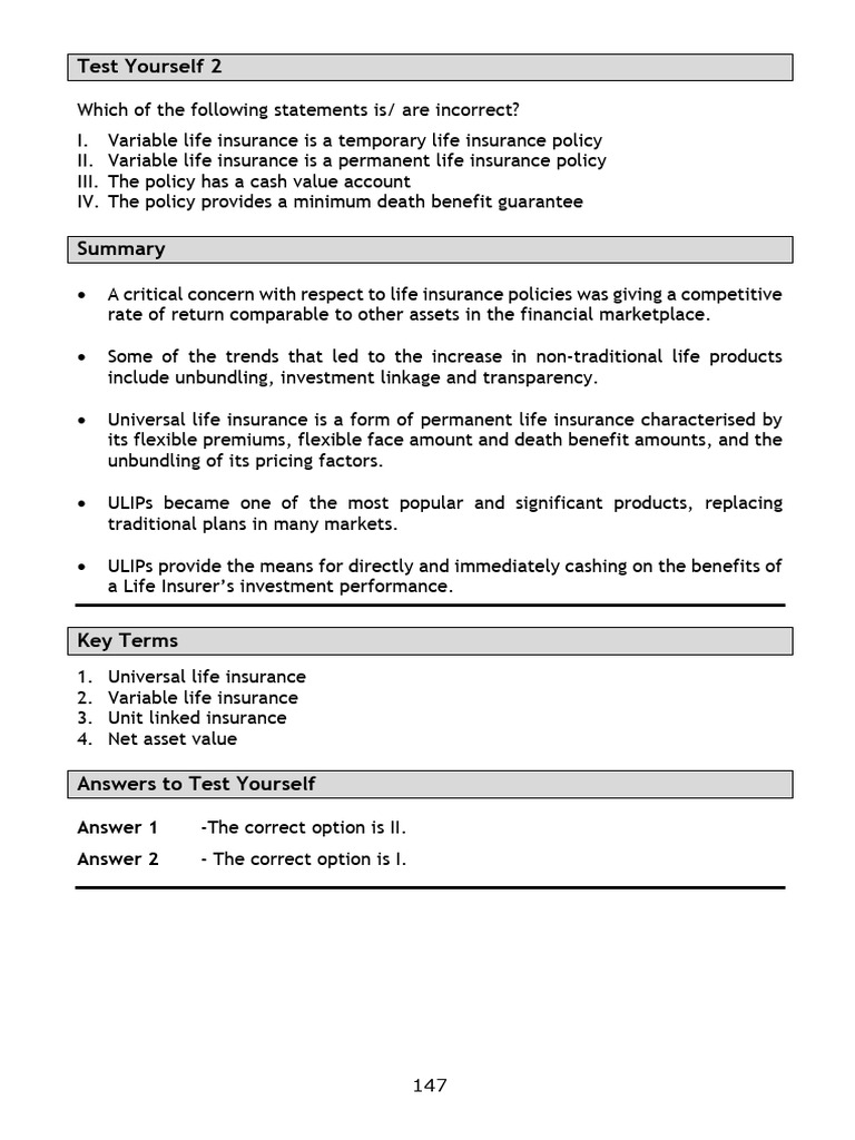 ASPLStudy Materials 151-339 | PDF | Insurance | Life Insurance