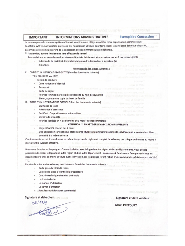 Important Informations Administratives | PDF