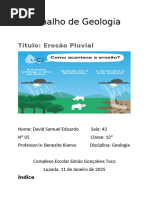 Definição e Formação de Ravinas | PDF | Erosão | Solo