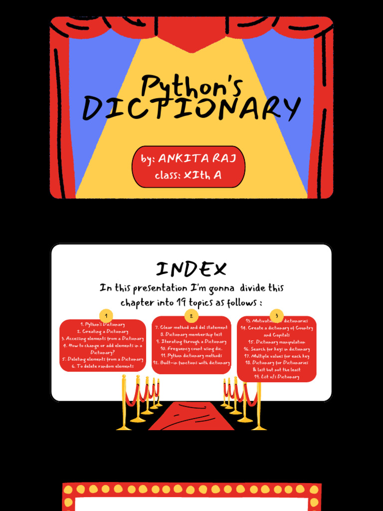 Python Dictionary: Creation & Manipulation | PDF | Python (Programming ...