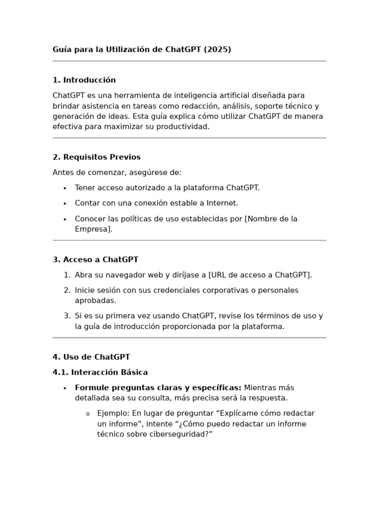 Guía para La Utilización de ChatGPT | PDF | Internet | Ciencias de la ...