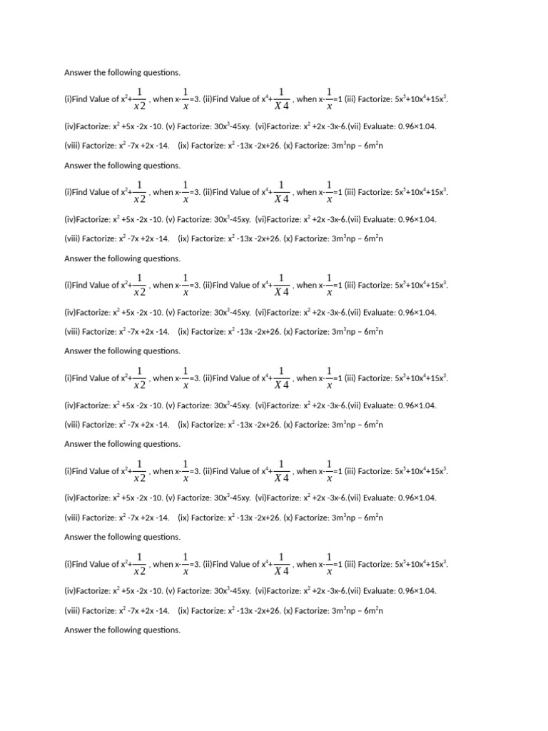 8th Class Math Solution